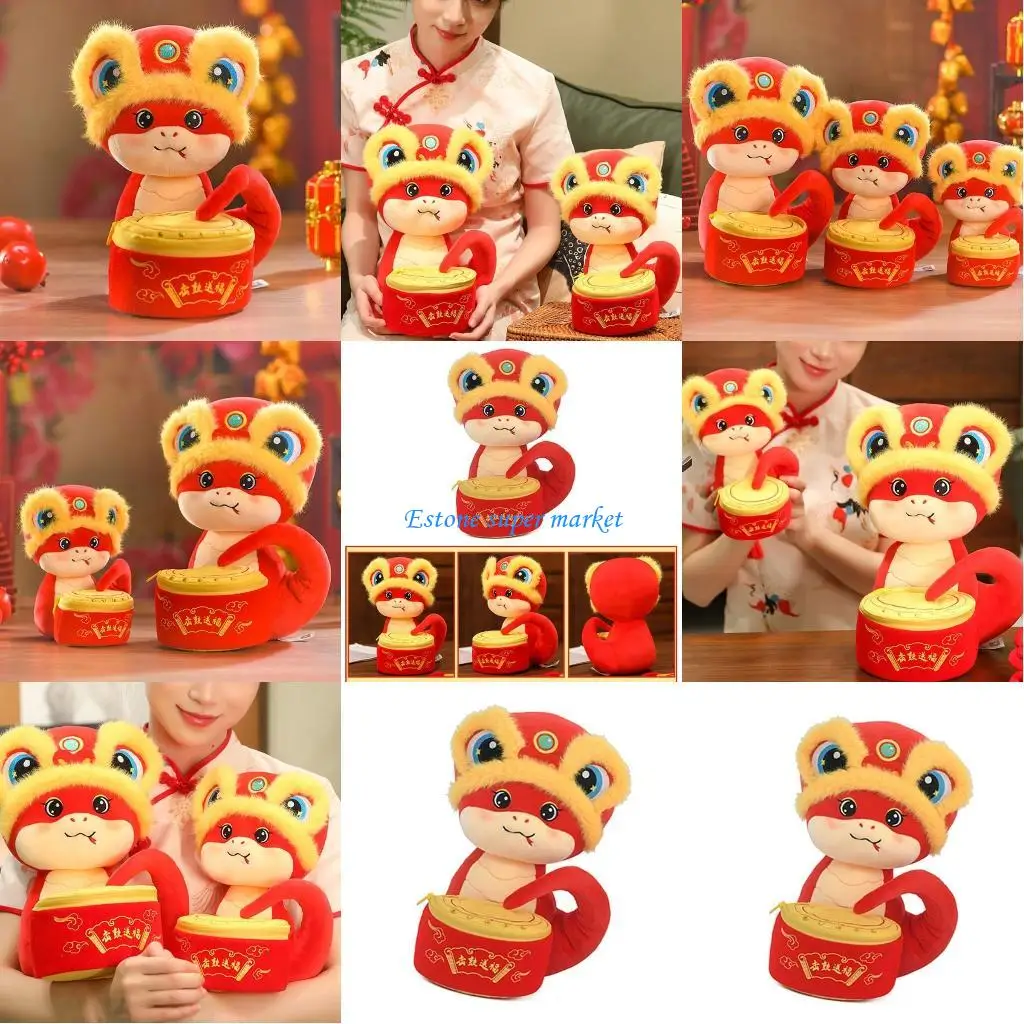 

090B Lifelikes Snake Plushie Soft Stuffed Reptiles Toy for Children Decoration