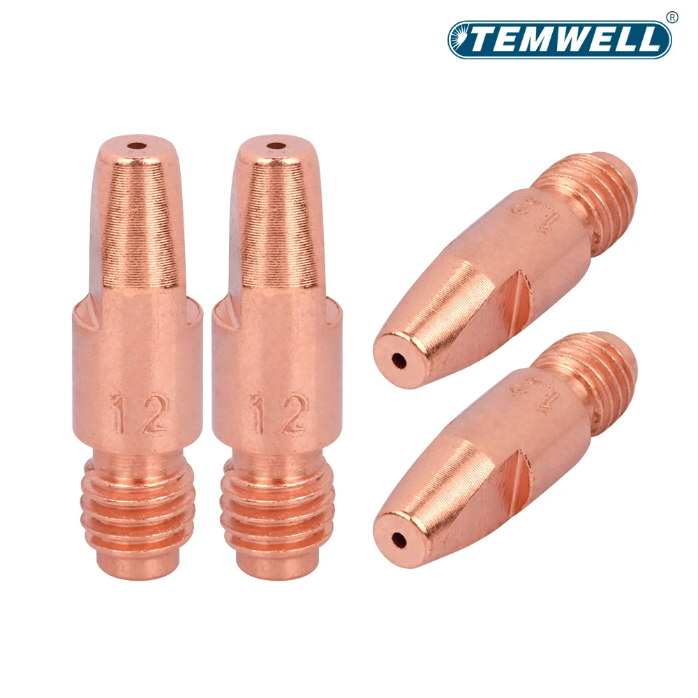 10Pcs MIG Welding Nozzle 15AK 24KD 25AK 36KD 501D Contact Tip M6*25 M6*28mm Gas Connector Holder Torch 0.8/1.0/1.2/1.6mm