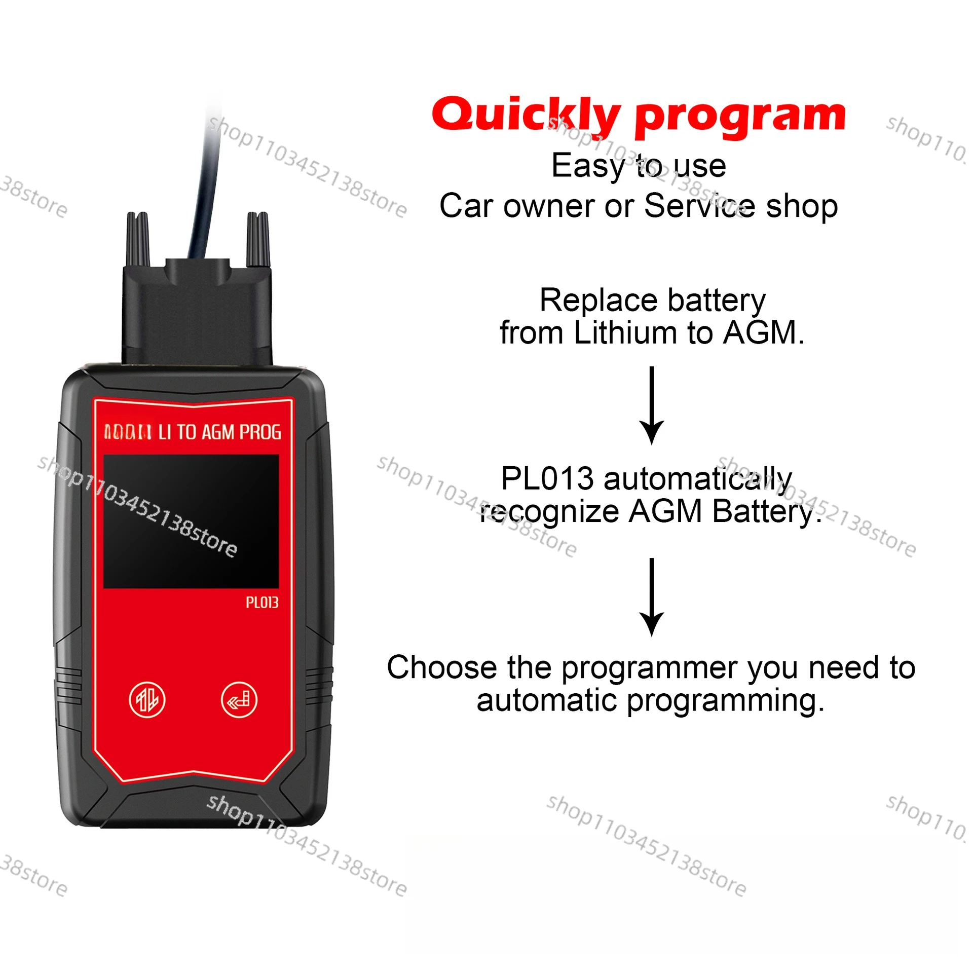 

Suitable for Porsche Cayenne 18~ 23 Lithium Battery One-button Programmer