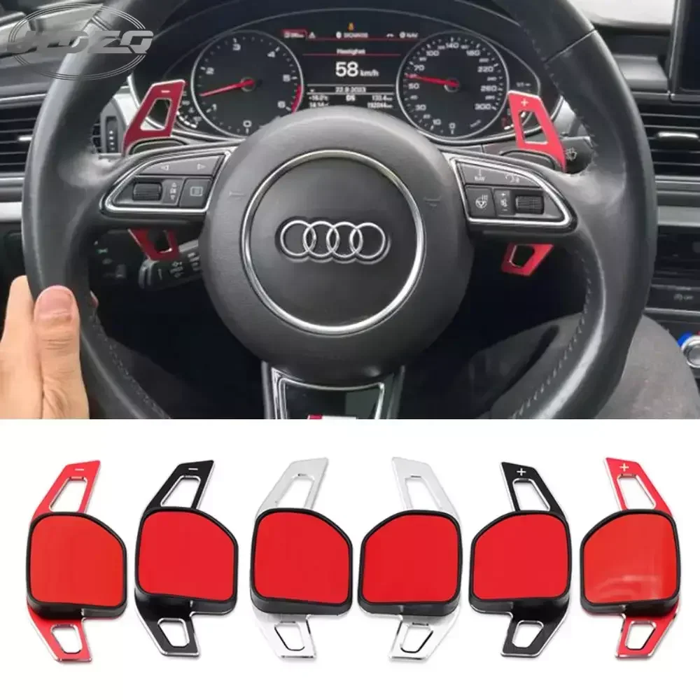 Aluminum Steering Wheel Paddle Shifter Extension for Audi A3 S3 8V A4 S4 A5 S5 B8.5 A6 S6 A7 S7 C7 Q5 Q7 2013 2014 2015 2016