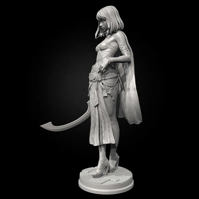 Figurine modèle en résine 38mm 50mm 75mm, beautés égyptiennes Gk, Micro Miniature, modèle blanc imprimé en 3d, jouet, Kit non assemblé et non peint