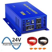 500W Pure Sine Wave Solar Inverter 24V 220V Car Power Inverter Battery Bank 12V 36V 48V 110V DC to 120V 230V 240V AC Transformer