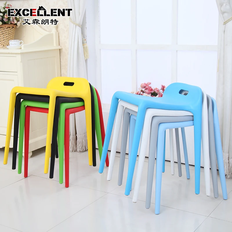 

XK Plastic Stool Simple Modern Chair Restaurant Dining Household Adult