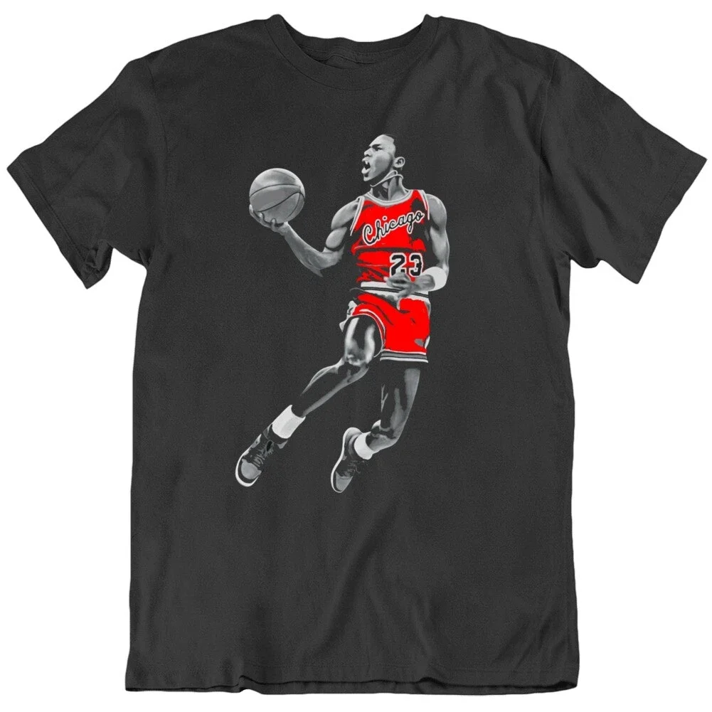 2026 New Michael Jordan Parent‑Child Matching Unisex Oversized T‑Shirt Vintage Dunk Athlete Graphic Front Print Streetwear Tops