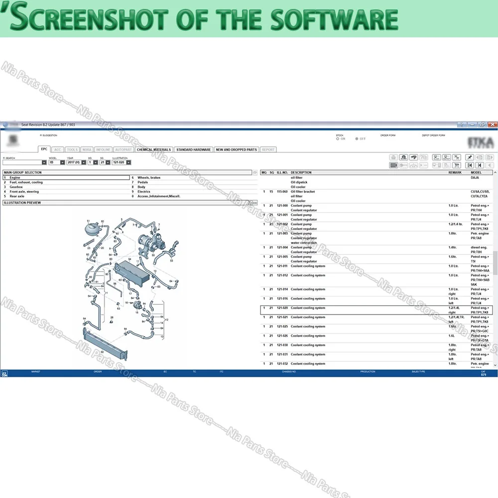 ETKA 8.2 VM tuning Auto car tools Repair Software etka V8.2 for A-udi for V-W Group Vehicles Electronic Parts Catalog Car tools