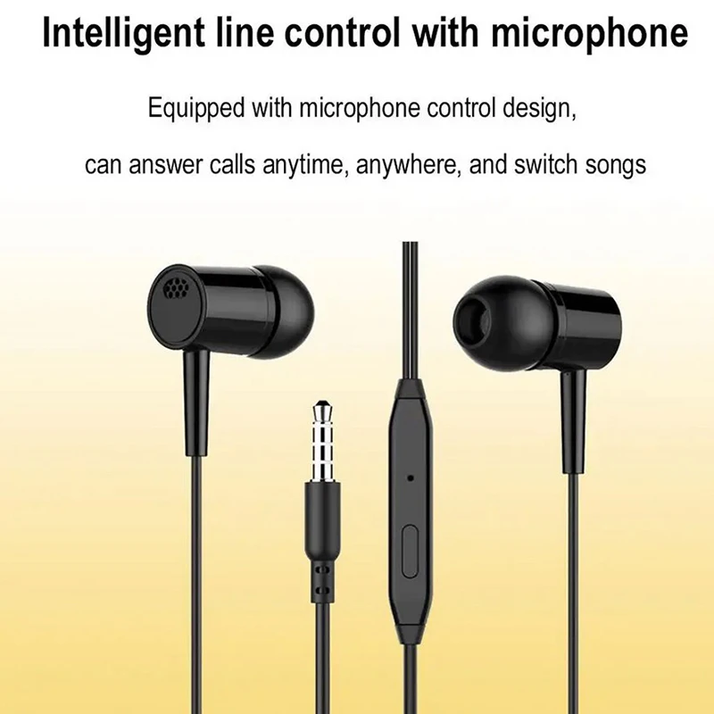 USB 20PIN Female Socket With Edge For ST Wired Earphones With Microphone In Ear Wired Earplugs Heavy Bass Mobile Game