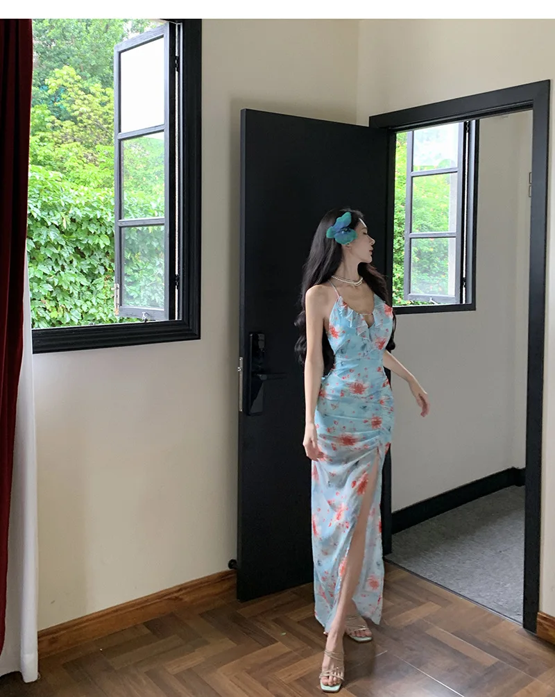 Vestidos sem mangas feminino azul inverno cupro jacquard gola com nervuras em camadas fino-ajuste recepção banquete aniversário formal chique