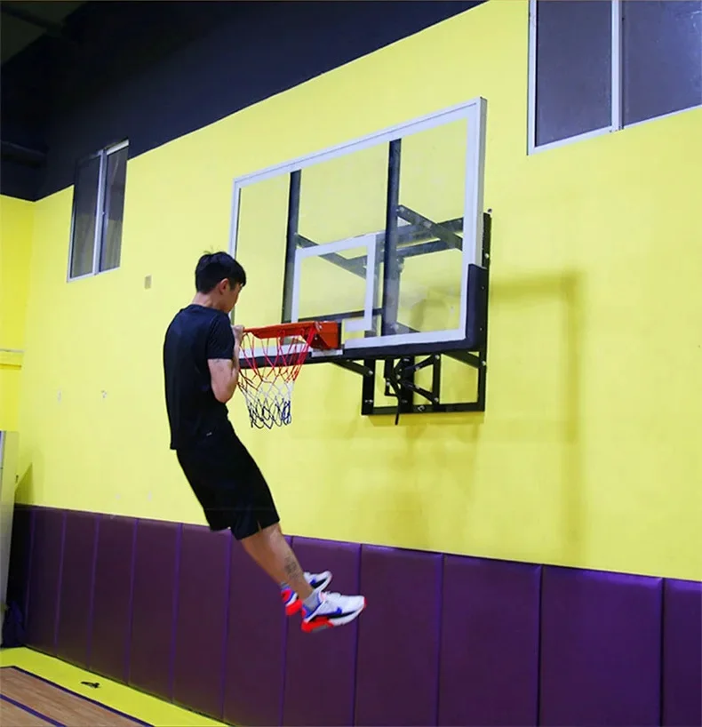 折りたたみ式バスケットボールスタンド 壁掛けバスケットゴール