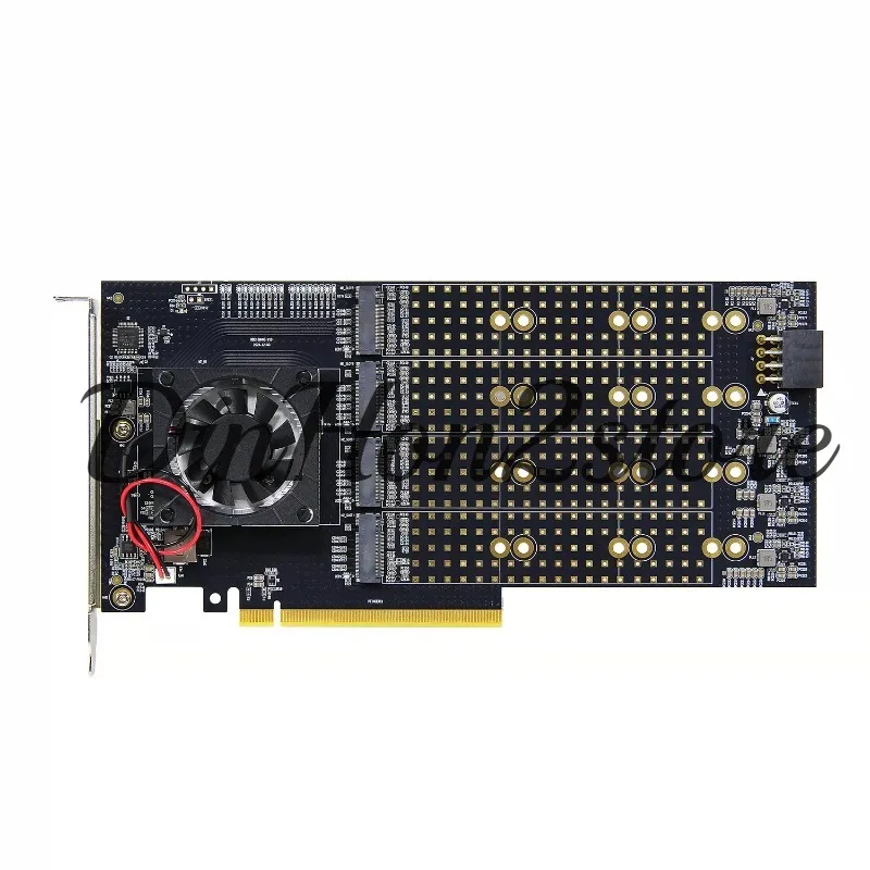 suitable for PCIeX16 to NVME split-free hard disk expansion card M.2 solid state 22110 eight-disk array expansion card