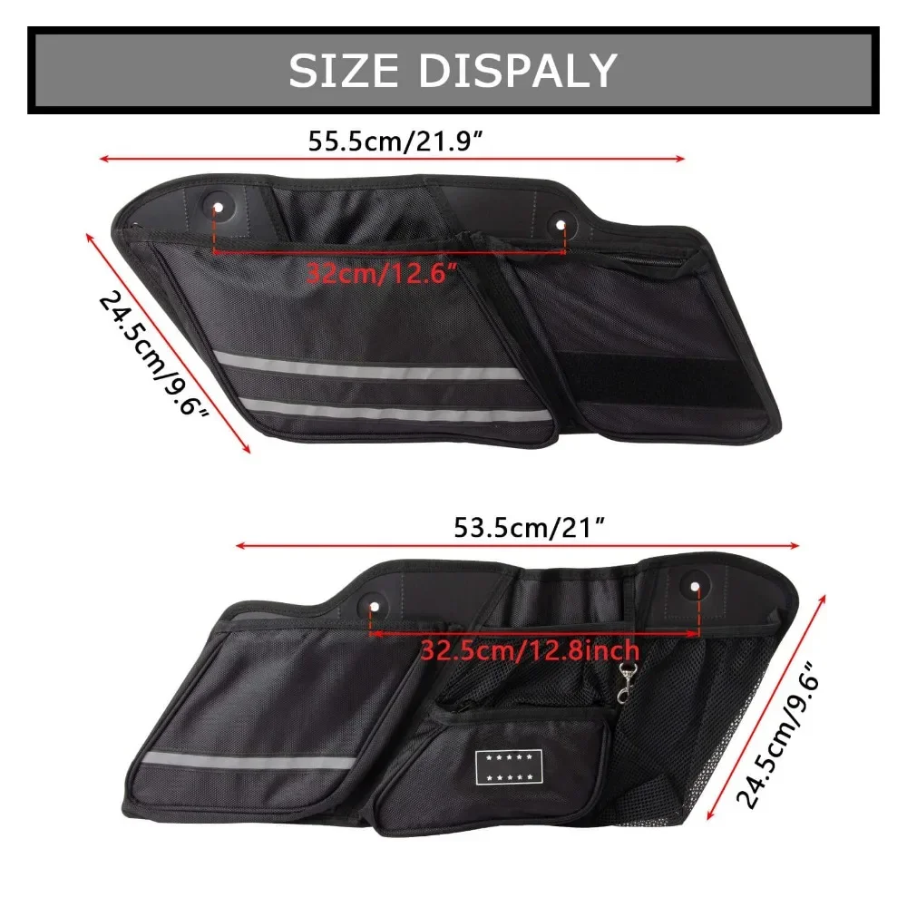 Motorcycle Internal Saddle Bags Small Tools Organizer Bags Saddlebag Organizers Fit For Harley's range of motorcycles