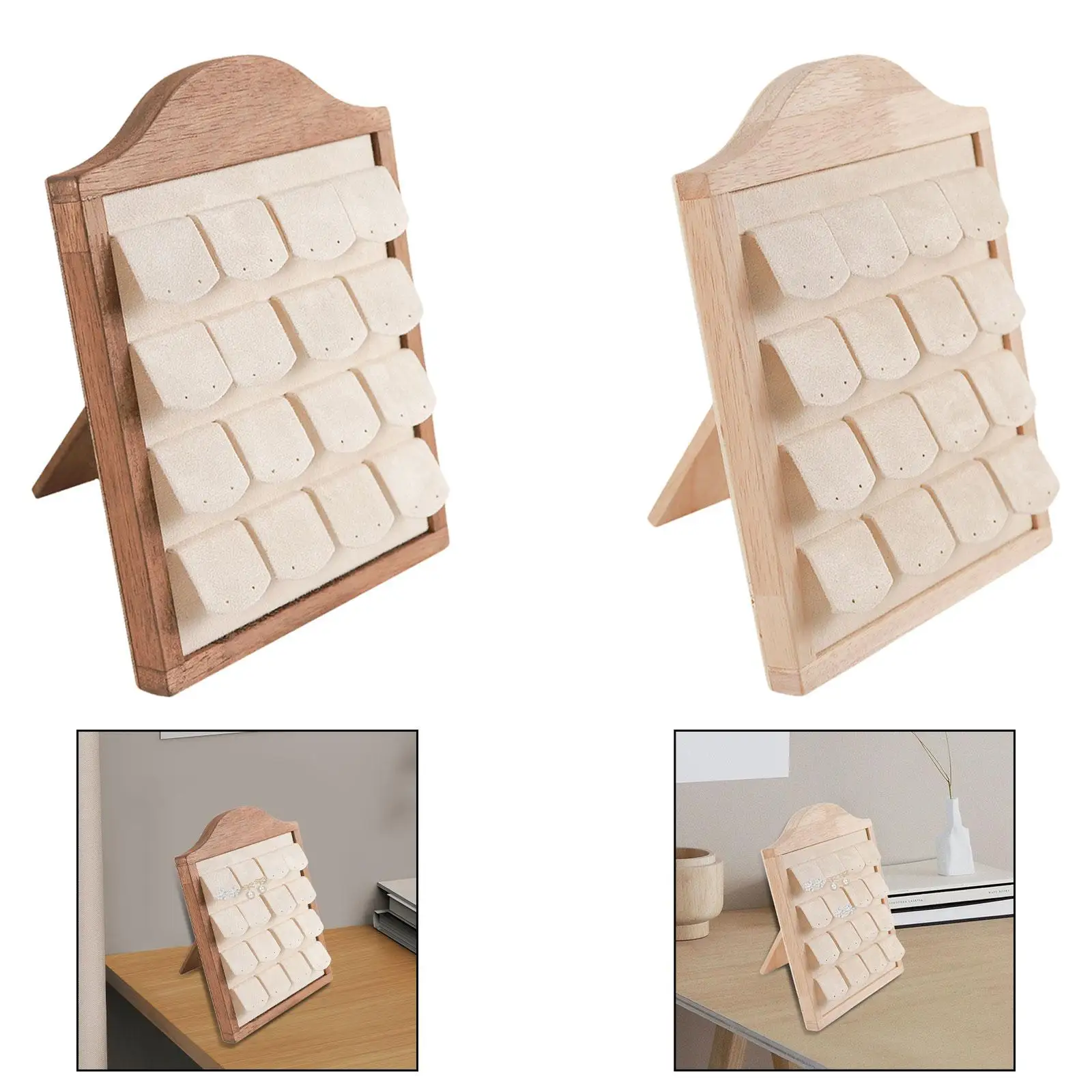 

Earring Display Stand Storage Organizer Gift Earring Holder Rack Hold 16 Pairs for Dresser Desktop Shop Selling Jewelry Shop