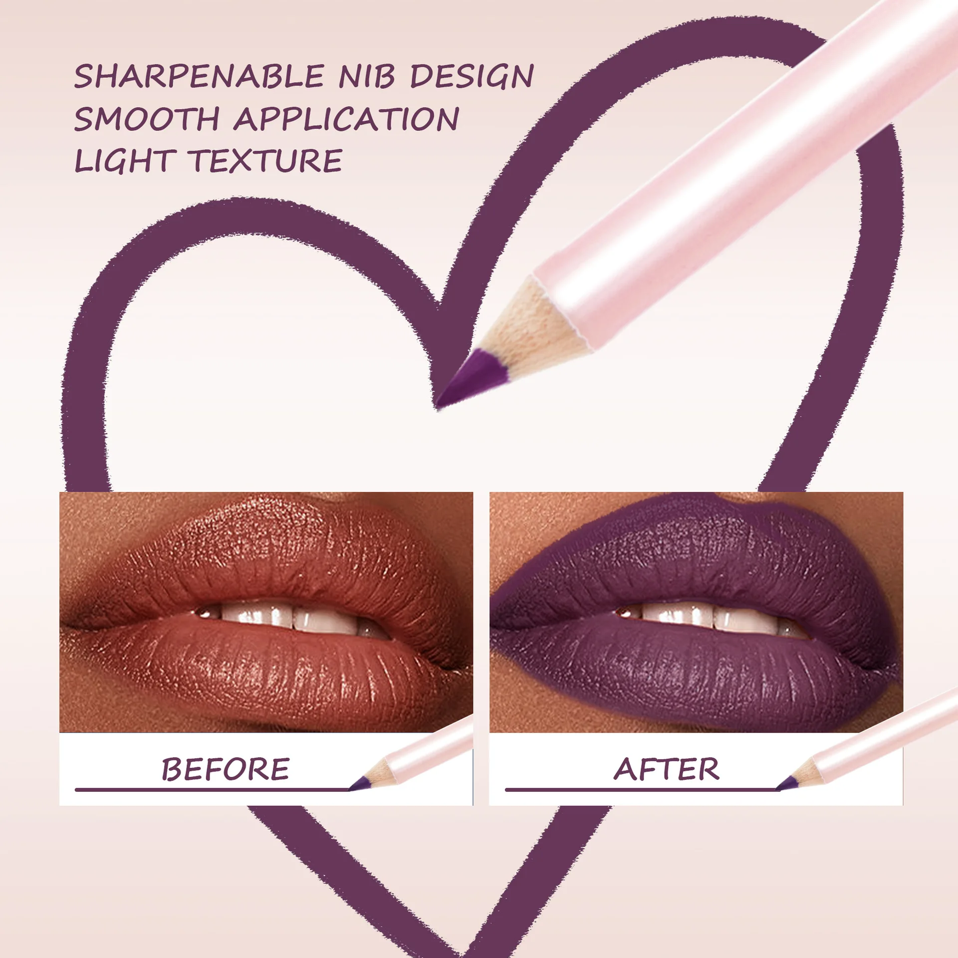 12本入りリップライナーペンシルセット、完璧なヌード、大胆な、またはオンブレの唇を実現、防水、高発色で唇の輪郭を整え、定義します