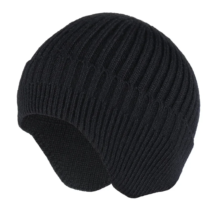 Solid Color Brimless Cap Outdoor Warmth Cycling Windproof Ear Protection Hoodies Stretch Skiing Soft Skin Friendly Knitted Hat