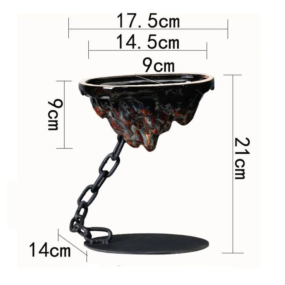 

Basin Modern Bonsai Pot Hanging Iron Succulent Planter Pot Corrosion Resistance Fashion Rockery Ornament Office