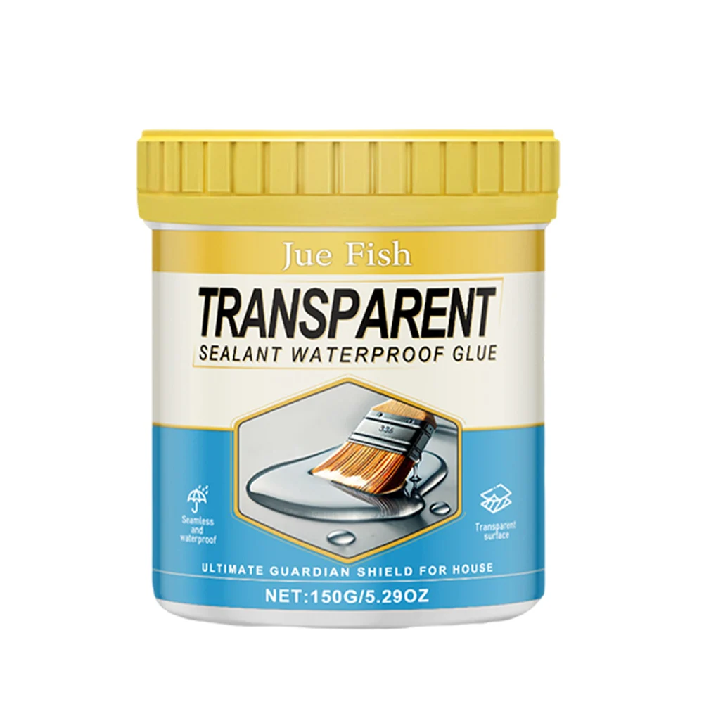Agente antifugas transparente, impermeable, con cepillo, sellador adhesivo de unión fuerte para herramienta de reparación de techos domésticos interiores y exteriores