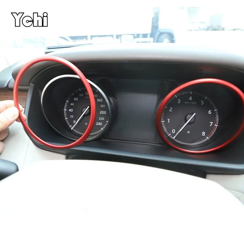 

Aluminum Alloy Car Dashboard Tachometer Decorative Ring For Land Rover Discovery 5 LR5 2017-2019 Car interior Accessor