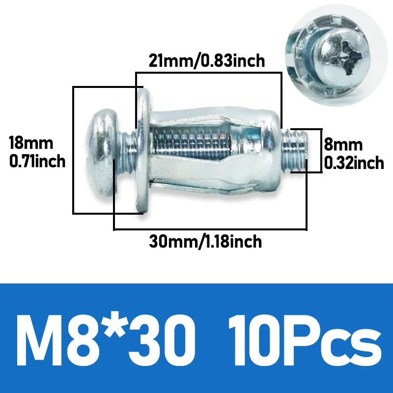 M8x30  10pcs