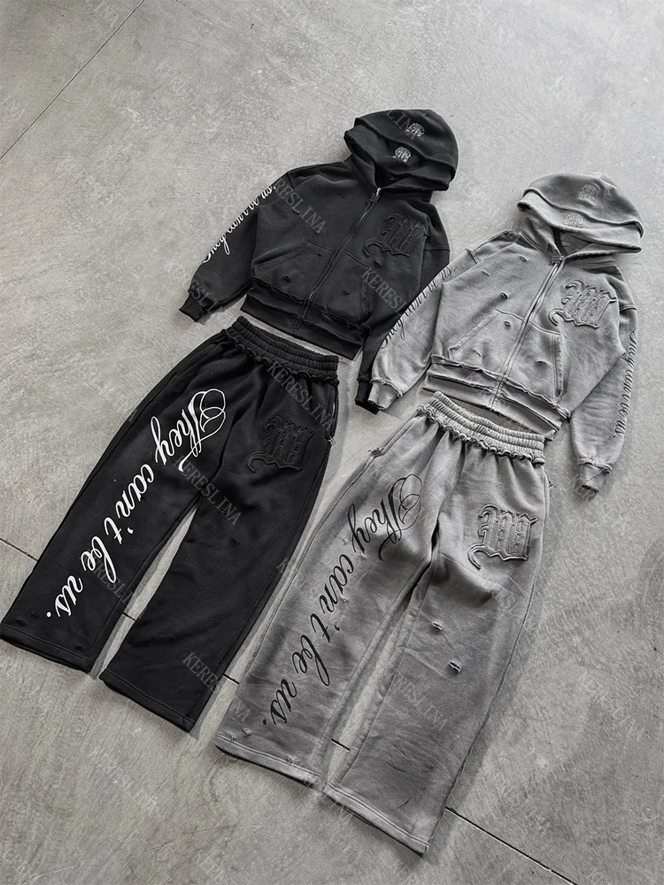 

Новая женская толстовка-худи в стиле High Street Hip Hoodie Harajuku Punk, американская ретро-рок-модель, осенне-зимняя, свободного кроя, EMO