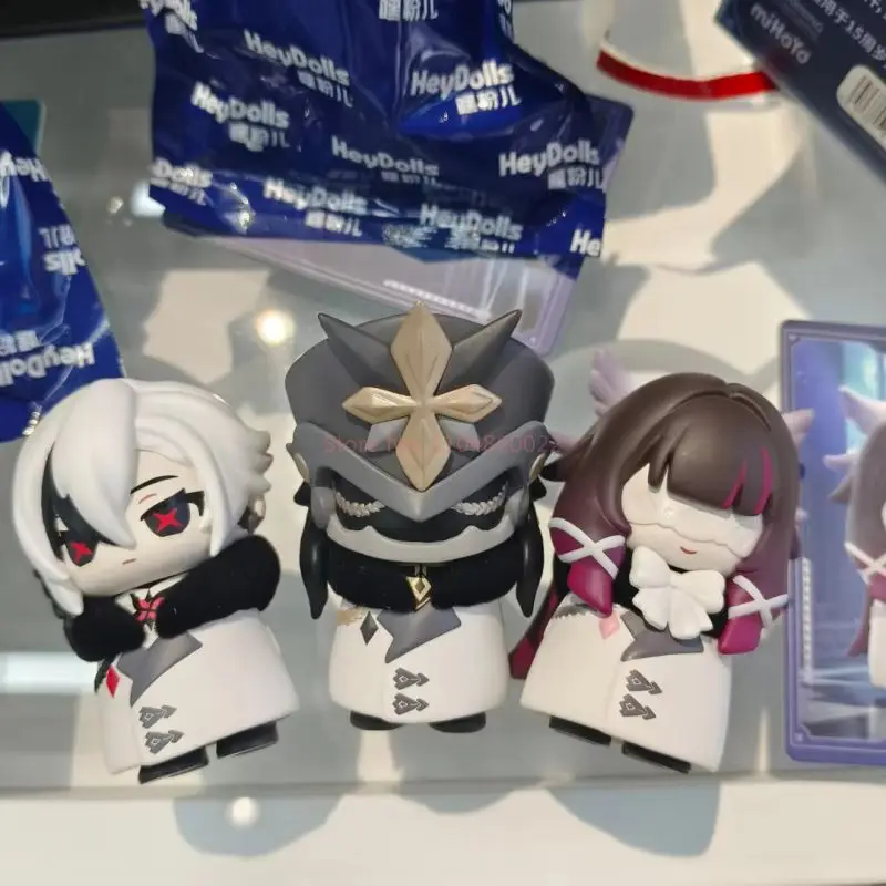 Oryginalna figurka Genshin Fatui Harbinger Blind Box Mihoyo, dekoracja na biurko, model zabawka, prezent świąteczny, nowa pudełko z niespodzianką