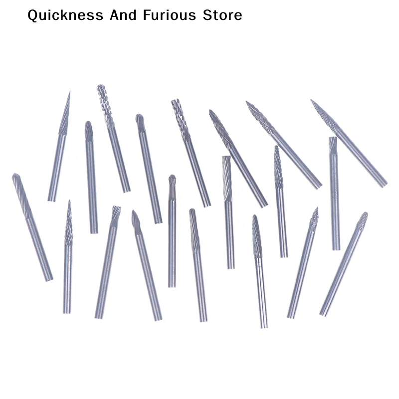 

【T】Tungsten Carbide Rotary File Hard Alloy Rotary Bur Drill Bit 3mm Shank Engraving Cutter Grinding Head For Metal And Plastic