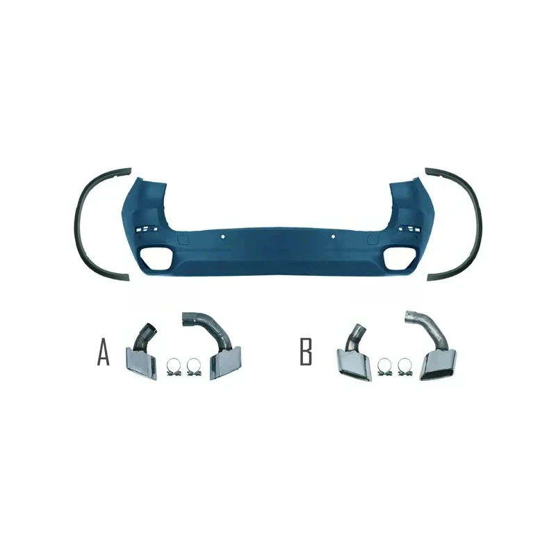 

High Quality Bt PP Material Tec Style Front And Rear Bumper Assy X F -