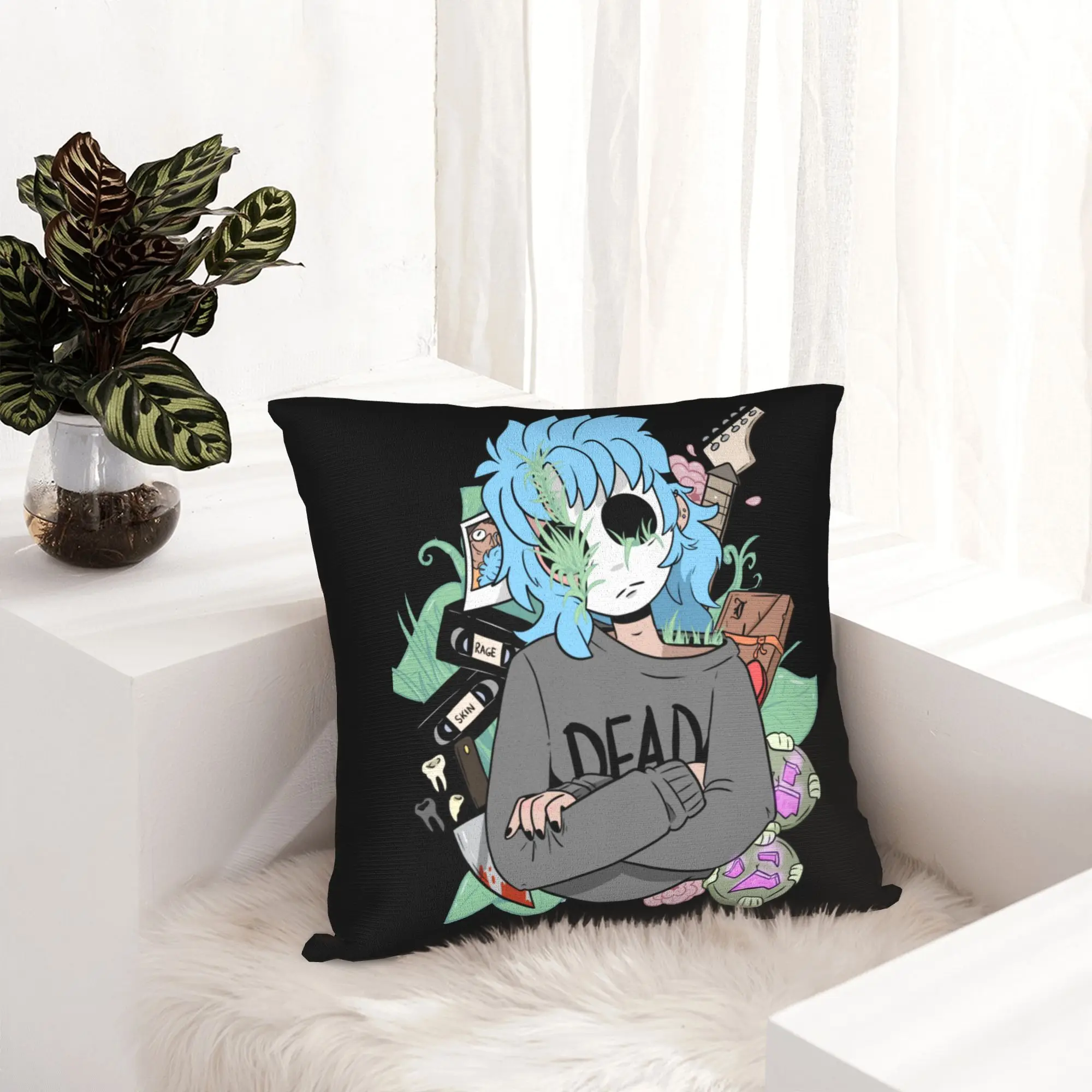 Sal Fisher is Dead Pillowcase Double-sided Printing Polyester Cushion Cover Decoration Sally Face Pillow Case Cover Home Square
