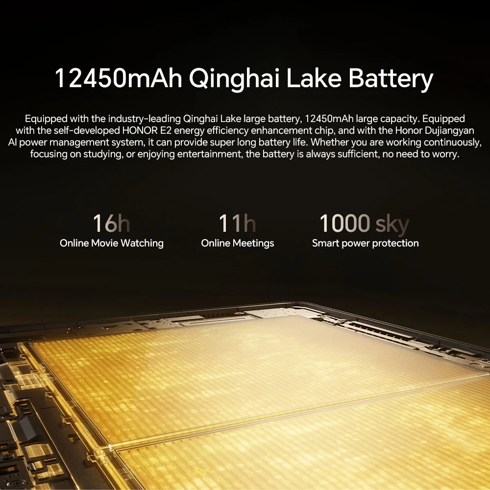 2025 New China Version HONOR MagicPad 3 13.3'' 165Hz LCD Screen Snapdragon 8 Gen 3 12450mAh Large Battery 66W SuperCharge