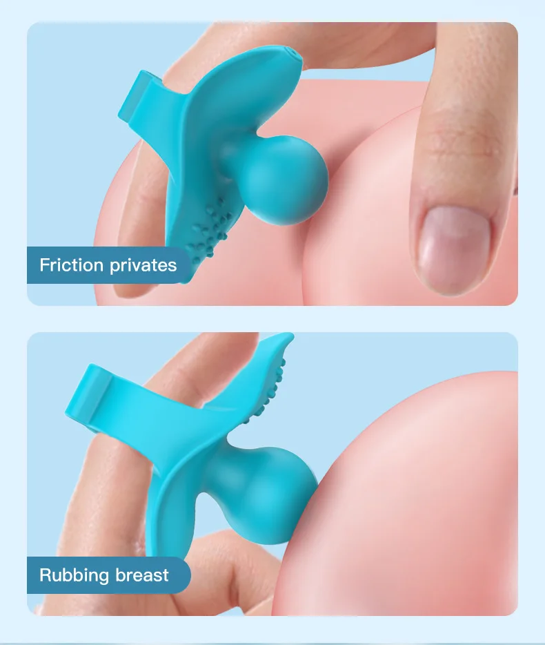 Wiederaufladbarer 12-Modi-Fingervibrator, Klitoris-Massage, G-Punkt-Stimulation, Vibrator, Ei, Masturbation, erwachsenes Sexspielzeug für Frauen ab 18 Jahren