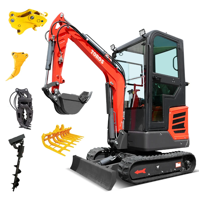 EPA certification 1.8 Ton Mini Excavator Hydraulic Mini Excavator Small Construction Excavator