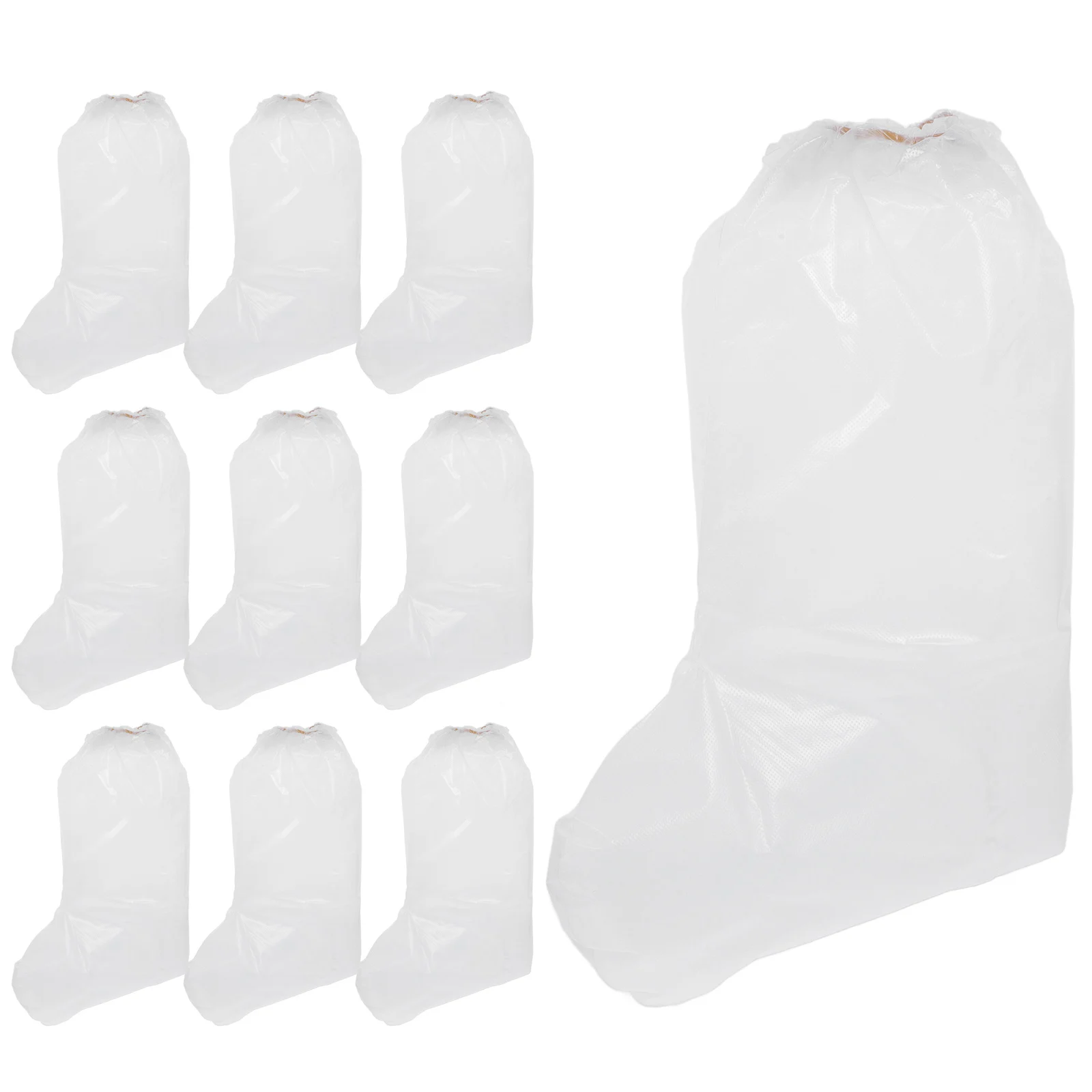 

10pcs Disposable Rainproof Shoe Covers Waterproof Transparent Anti Slip Foot Gloves Kids Boys Adults Walking Boot Protector