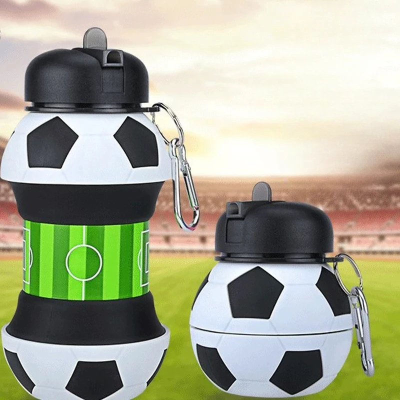 Folding Water Cup Outdoor Sports Kettle Household Silicone Creative Portable Anti Fall Leak Proof Children's Water Cup