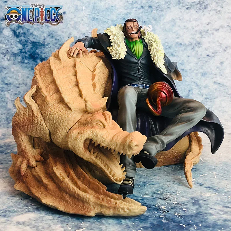 

One Piece Bt Sitting Posture Laosha Gk Anime Figure Crocodile Shichibukai Sand Crocodile Figures Model Collectible Toy Gifts