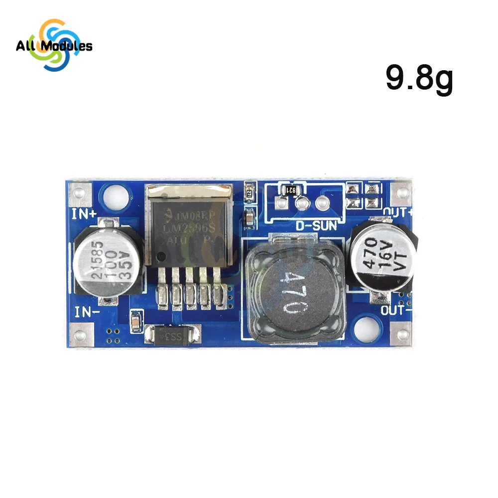 LM2596S DC-DC DC Adjustable Step-down Power Supply Module Regulator Board 3A 3.2V~40V to 3.3V/5V/12V