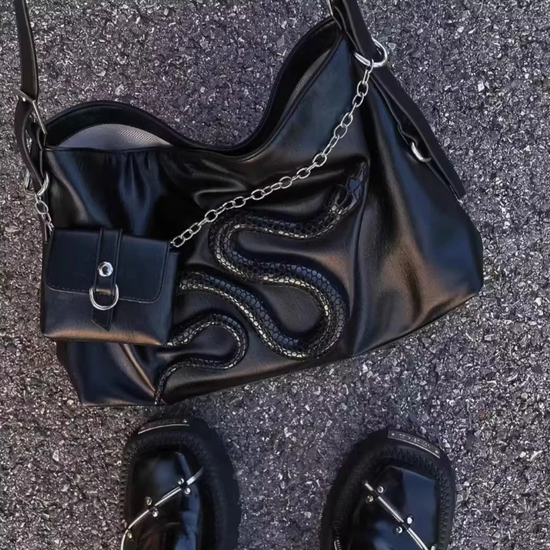 

Оригинальные дизайнерские брендовые ручные сумки через плечо со змеиным узором для женщин, хит продаж