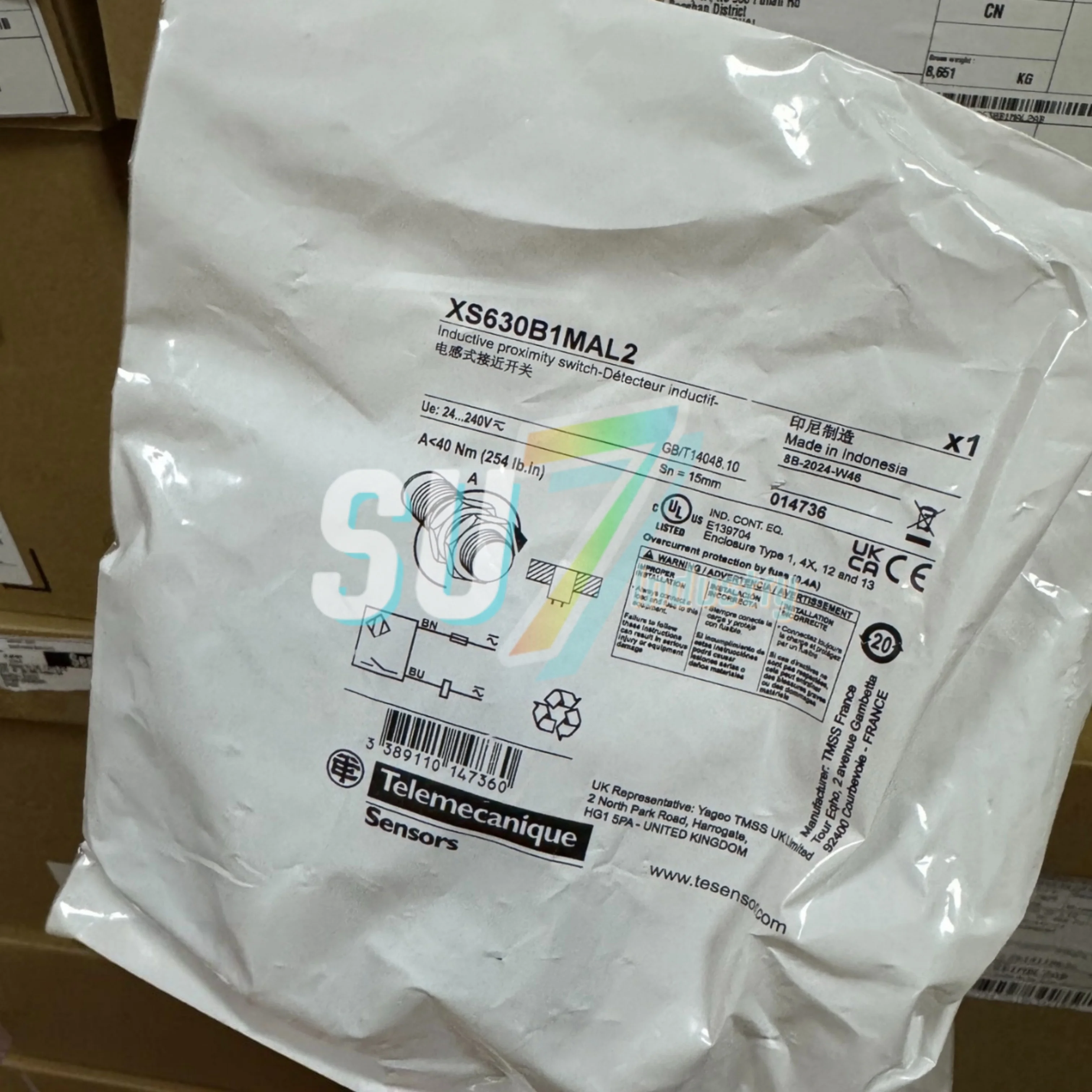 

Telemecanique Proximity Sensor Switch New In warehouse XS630B1MAL2