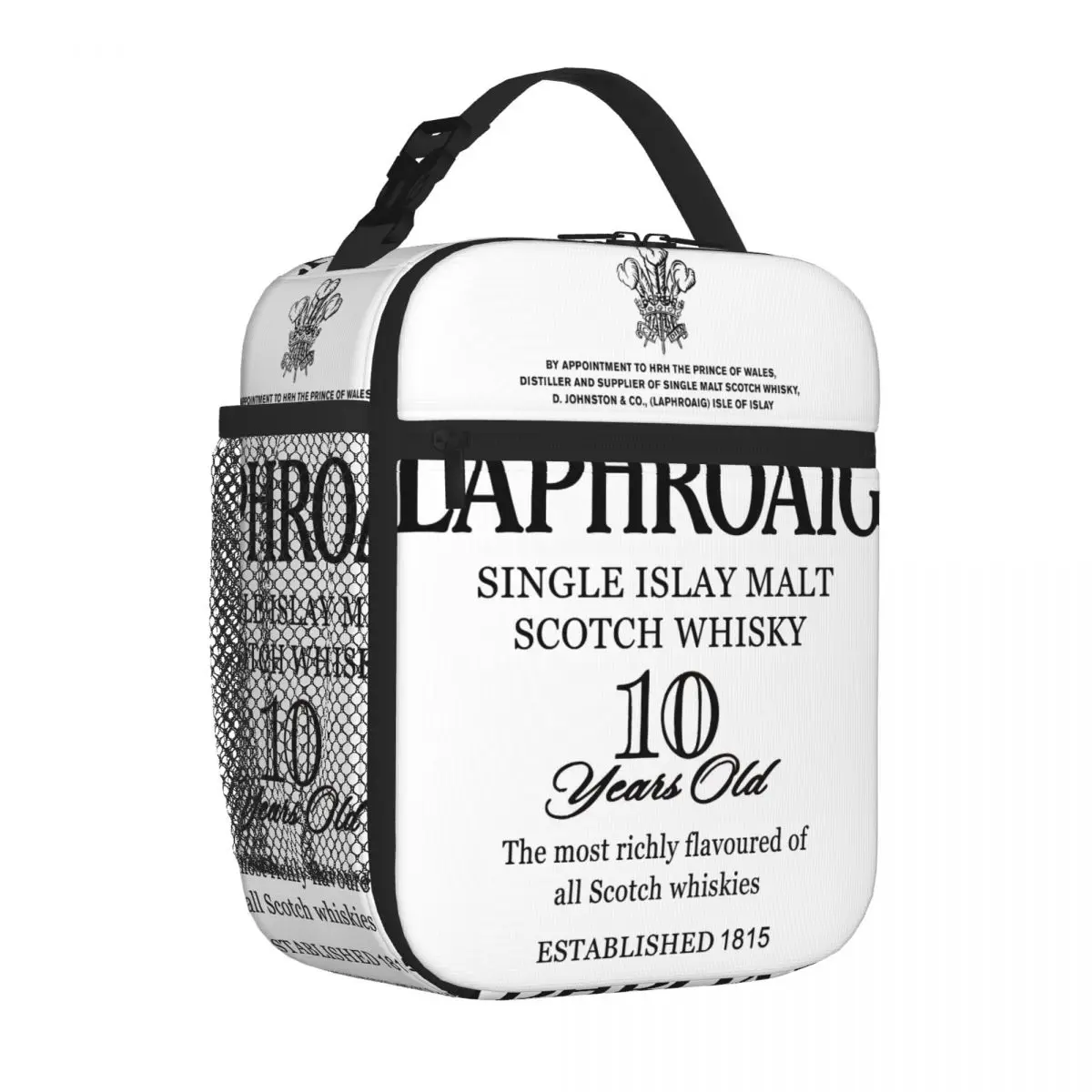 Hot Sale Men Case Green Laphroaig Canvas Texture Portable Lunch Bag Beach Outing School Lunch Bag