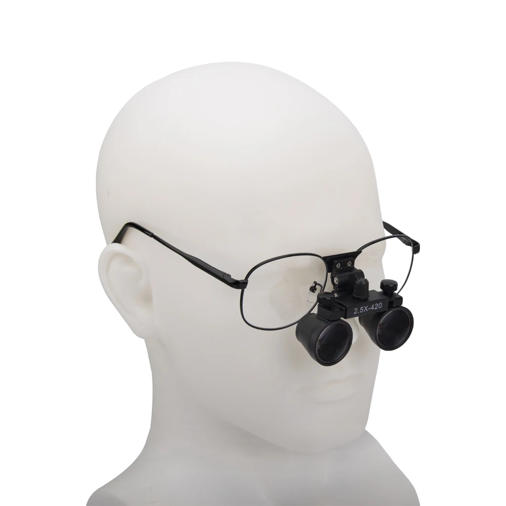 Dental Loupes 2.5X 3.5X Ultra-lightweight Metal Eyeglasses Binocular Magnifier Surgical Dentist Depth View Surgery Loupes