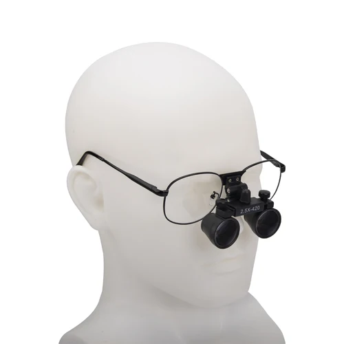 Imagen 1 del producto Lupas dentales 2.5X 3.5X, gafas de Metal ultraligeras, lupa Binocular, lupas quirúrgicas para dentista, visión en profundidad, lupas para cirugía