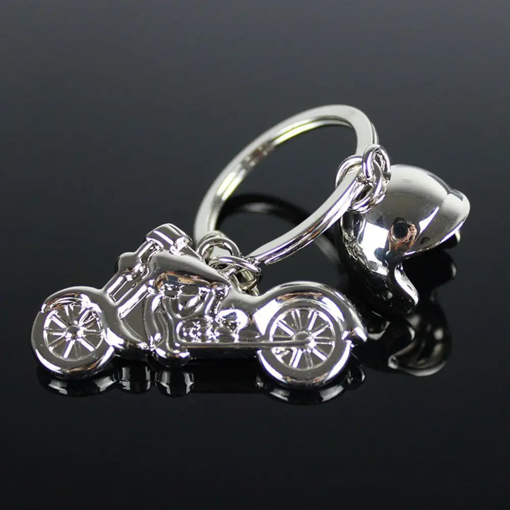 Jewelry Key Rings Key Holder Smart Motocross Motor Keychain Key Rings Motorcycle Helmet Metal