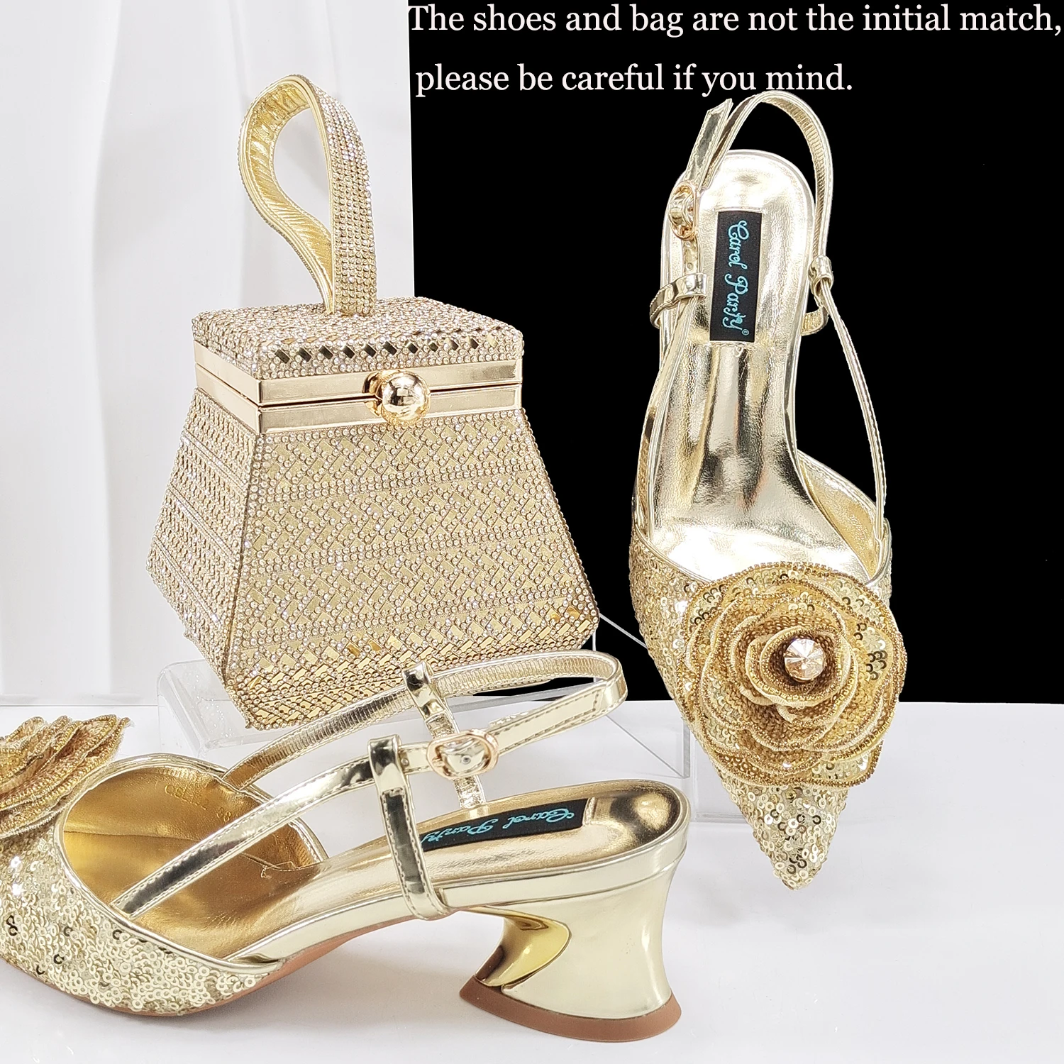 Ensemble chaussures et sac Que - Wedding Package Gold avis et prix