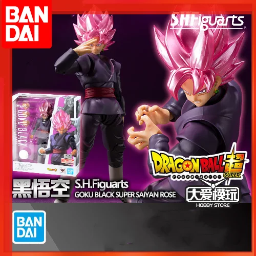 Original Bandai Shfiguarts Dragon Ball Super Goku Black Zamasu Anime Action Figure Toys For Boys  Birthday ChristmasGifts