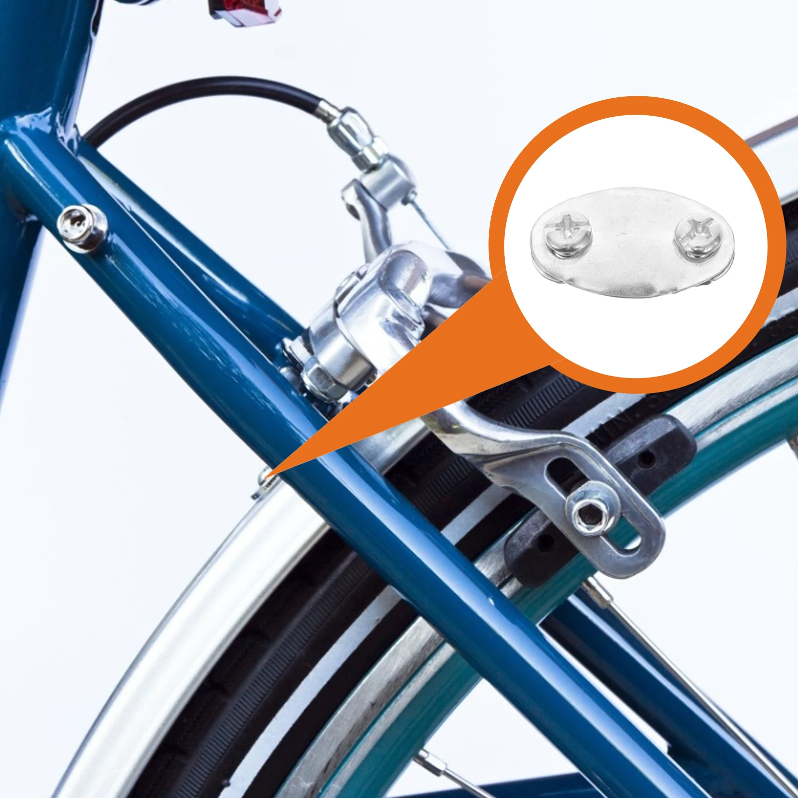 

20pcs Bike Clip Iron Screw Fixed Buckle For Mountain Bike Outdoor Use Mud Guard Fixed Buckle Mud Guard Accessory