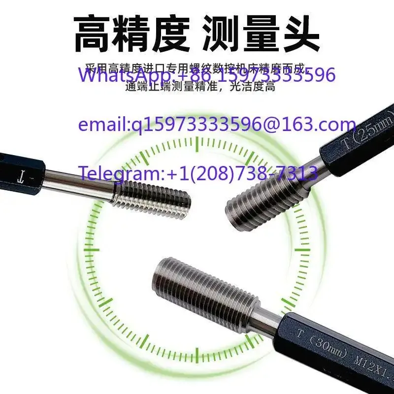 Extended Thread Plug Gauge Go Gauge 15/20/25/30mm Custom Made Depth Thread Gauge Calibrated