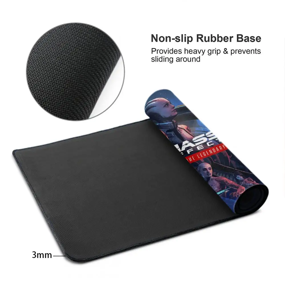 Mass Effect N7 Mouse Pad Keyboard Mousepad large 600X300 mm Desk Mat PC Gaming High definition printing Table pad