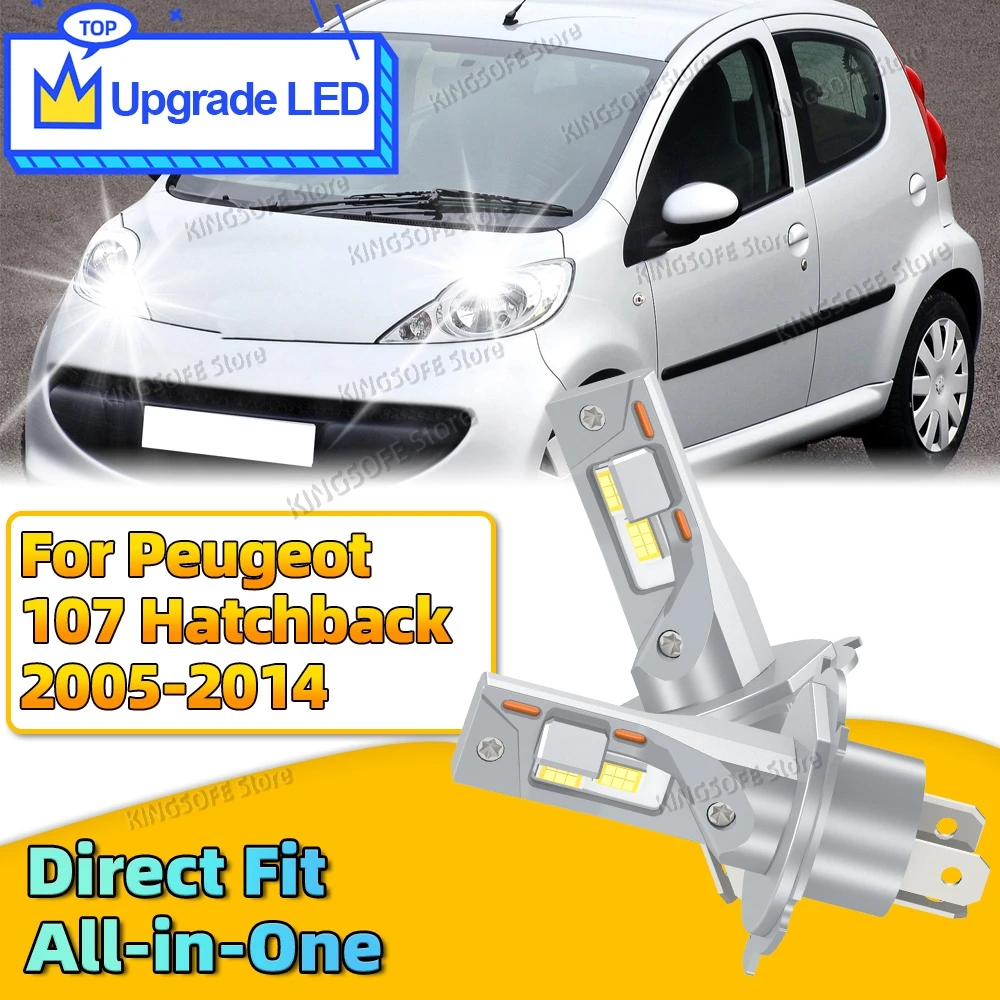 

2Pcs 9003/H4 High/Low Beam Car Led Headlight Bulbs For Peugeot 107 HATCHBACK 2005 2006 2007 2008 2009 2010 2011 2012 2013 2014