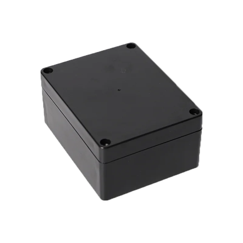 أسود ABS لهب البلاستيك صندوق مقاوم للماء في الهواء الطلق IP67 أداة كهربائية الضميمة مقاوم للماء الختم للمفاصل