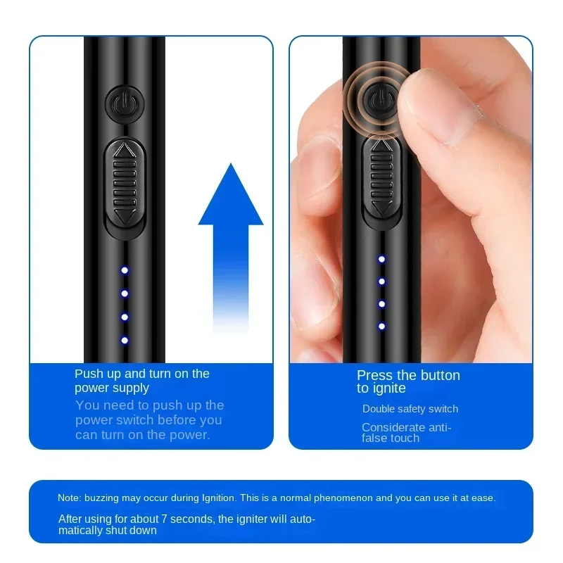 Hot Touch accendino ad arco a impulsi senza fiamma tipo-C fornello a Gas ricaricabile stufa infuocata pistola di accensione a Gas naturale accessori