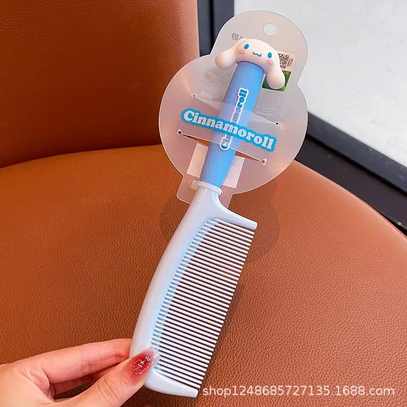 Sanrio Kuromi Cinnamoroll Melody Kamm Lange Haarbürste Kopfhaut Kämme Mädchen Niedlich Tragbare Student Kinder Kamm Frauen Exklusives Geschenk