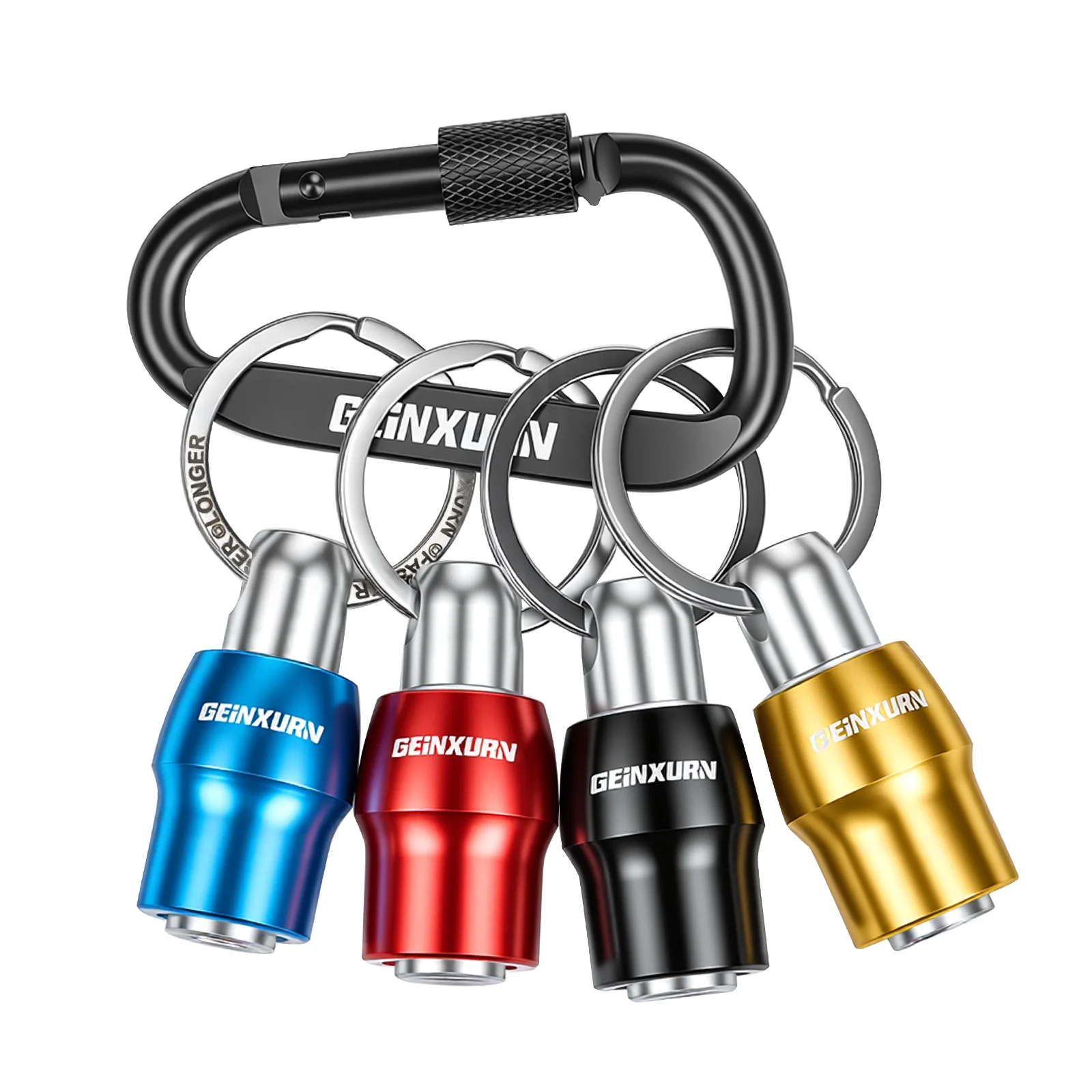 Geinxurn Keychain Bit Holders Set,1/4