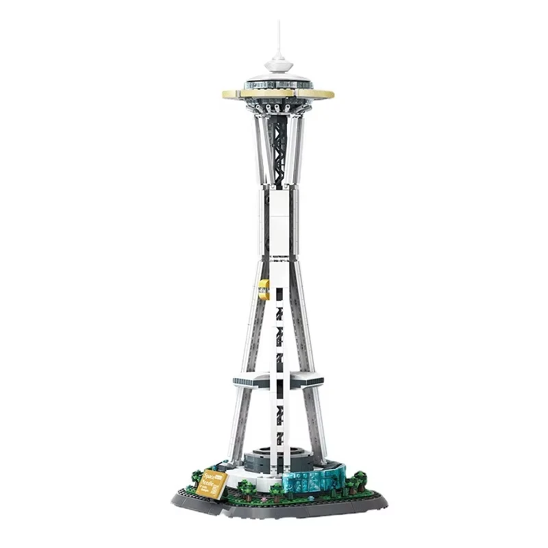MOC Seattle Space Needle Building Set, berühmtes World Landmark Architekturmodell für Erwachsenenkollektion, Weihnachtsgeschenk